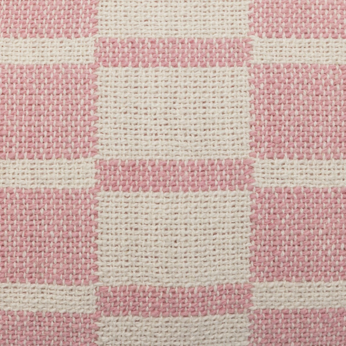Habitat Checker Board Cushion - White & Pink - 43x43cm 3 Habitat Checker Board Cushion - White & Pink - 43x43cm - Image 3