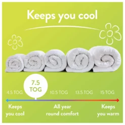 Slumberdown Spring Non Allergic 7.5 Tog Duvet - Single -Habitat Sales Store 2842936 R Z006A