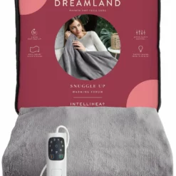 Dreamland Snuggle Up Heated Grey Throw - Large -Habitat Sales Store 2990606 R Z002A