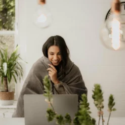 Dreamland Snuggle Up Heated Grey Throw - Large -Habitat Sales Store 2990606 R Z003A