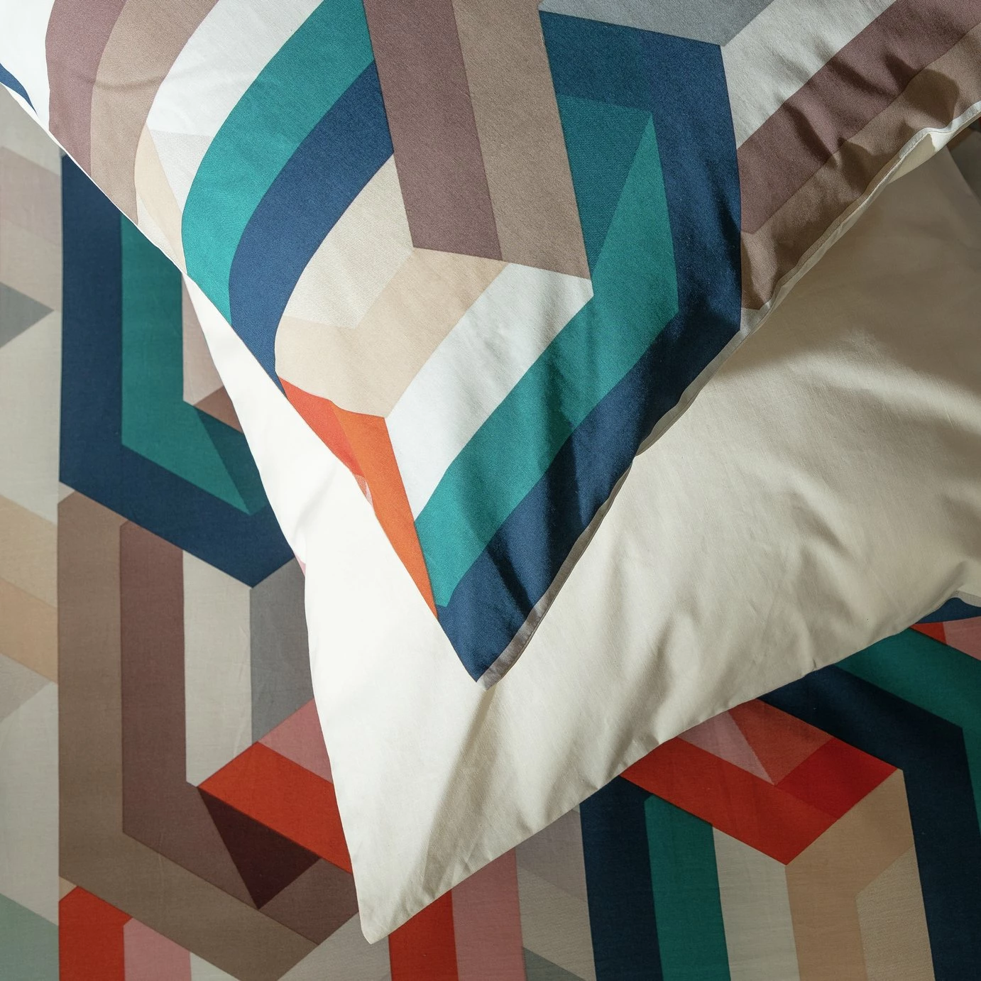 Habitat Cotton Chain Print Multicolor Bedding Set - Single 4 Habitat Cotton Chain Print Multicolor Bedding Set - Single - Image 4