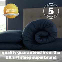 Silentnight Coverless 10.5Tog Navy Duvet &Pillowcase- Single 18 Silentnight Coverless 10.5Tog Navy Duvet &Pillowcase- Single -Habitat Sales Store 3032257 R Z009A