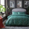 Habitat Geo Jacquard Teal Bedding Set - Double