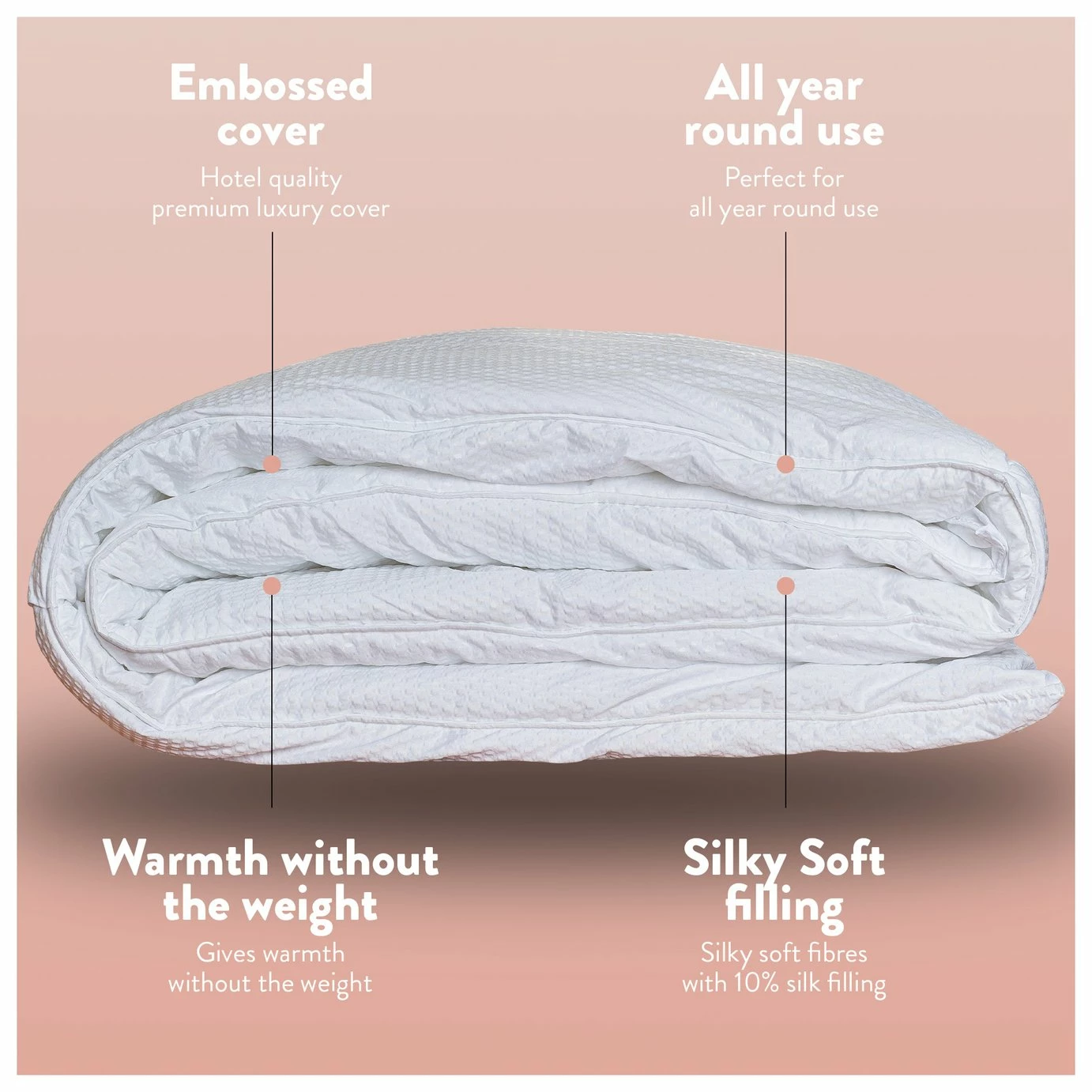 Slumberdown Silk Touch 10.5 Tog Duvet - Single 3 Slumberdown Silk Touch 10.5 Tog Duvet - Single - Image 3