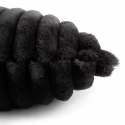 Habitat Ribbed Faux Fur Cushion - Charcoal - 50X50cm 7 Habitat Ribbed Faux Fur Cushion - Charcoal - 50X50cm -Habitat Sales Store 3064380 R Z003A