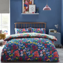 Furn Wild Meadow Floral Blue Bedding Set - Single 5 Furn Wild Meadow Floral Blue Bedding Set - Single -Habitat Sales Store 3066405 R Z003A