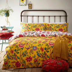 Furn Pomelo Tropical Floral Yellow Bedding Set - Single 5 Furn Pomelo Tropical Floral Yellow Bedding Set - Single -Habitat Sales Store 3066773 R Z004A