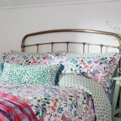 Joules Cotton Pheasant Floral White Bedding Set - Single