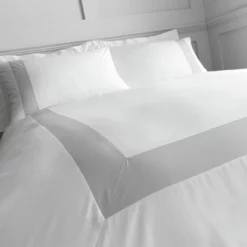Bianca Cotton 180 TC Tailored White Bedding Set - Double 8 Bianca Cotton 180 TC Tailored White Bedding Set - Double -Habitat Sales Store 3080175 R Z004A