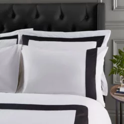 Bianca Cotton 180 TC Tailored Black Bedding Set - Double 6 Bianca Cotton 180 TC Tailored Black Bedding Set - Double -Habitat Sales Store 3080292 R Z003A