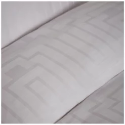 Bianca Cotton 180 TC Geometric White Bedding Set - Double 8 Bianca Cotton 180 TC Geometric White Bedding Set - Double -Habitat Sales Store 3080412 R Z004A
