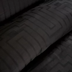 Bianca Cotton 180 TC Geometric Black Bedding Set - Double -Habitat Sales Store 3080450 R Z004A