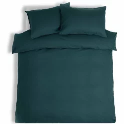Habitat Linen Look Cotton Plain Teal Bedding Set - Single 7 Habitat Linen Look Cotton Plain Teal Bedding Set - Single -Habitat Sales Store 3112191 R Z002A