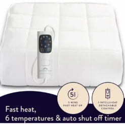 Dreamland Intelliheat Dual Control Mattress Protector-Double -Habitat Sales Store 3114869 R Z004A