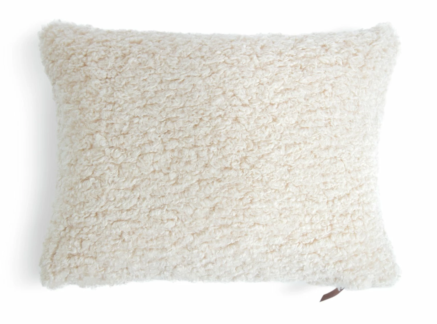 Habitat Faux Shearling Cushion - Oatmeal - 60X40cm 4 Habitat Faux Shearling Cushion - Oatmeal - 60X40cm - Image 4