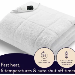 Dreamland Scandi Sherpa Underblanket-Single 15 Dreamland Scandi Sherpa Underblanket-Single -Habitat Sales Store 3187607 R Z005A