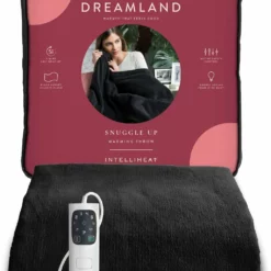 Dreamland Snuggle Up Black Heated Throw - Large 15 Dreamland Snuggle Up Black Heated Throw - Large -Habitat Sales Store 3243699 R Z002A