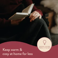 Dreamland Snuggle Up Black Heated Throw - Large 11 Dreamland Snuggle Up Black Heated Throw - Large -Habitat Sales Store 3243699 R Z013A