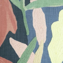 Habitat Embroidered Floral Cushion - Multicolor - 43X43cm -Habitat Sales Store 3281682 R B001