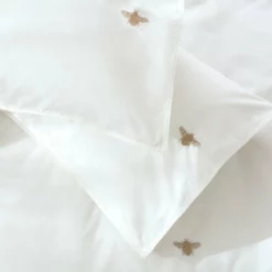 Habitat 180TC Embroidered Bee White Bedding Set - Single -Habitat Sales Store 3347540 R Z003A