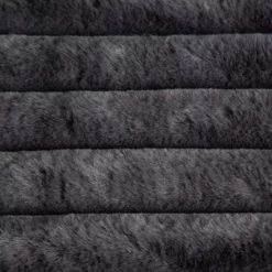 Habitat Ribbed Faux Fur Throw - Charcoal - 125X150cm 8 Habitat Ribbed Faux Fur Throw - Charcoal - 125X150cm -Habitat Sales Store 3361320 R B001