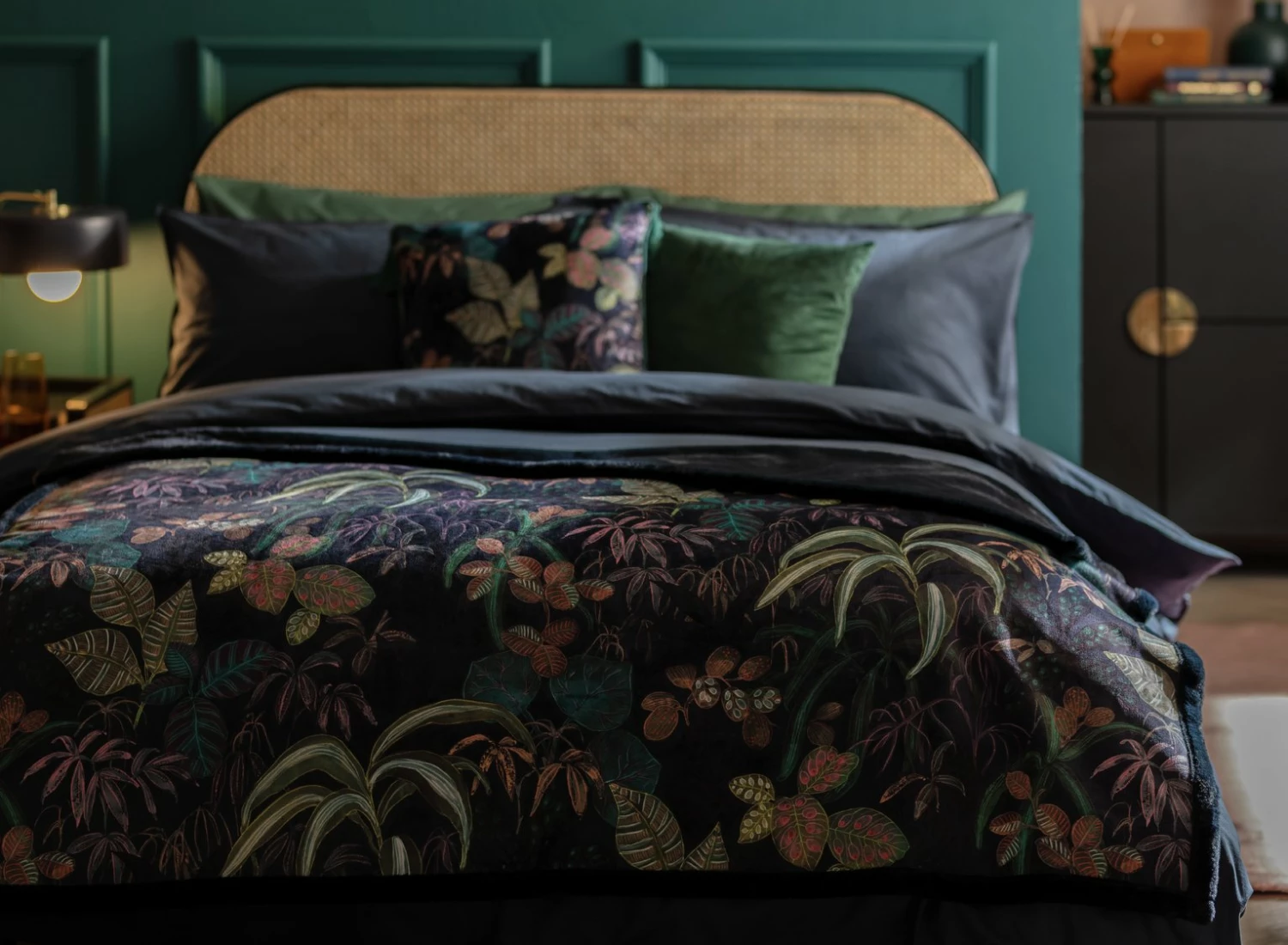 Habitat Botanical Faux Fur Throw - Multi - 125x150cm 2 Habitat Botanical Faux Fur Throw - Multi - 125x150cm - Image 2