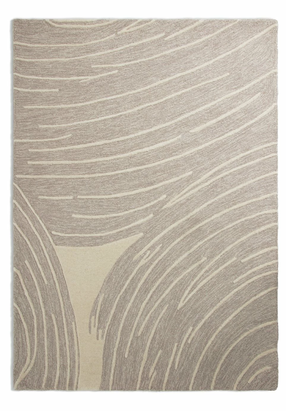 Habitat Hand Tufted Wool & Cotton Rug - Natural -120X170cm 1 Habitat Hand Tufted Wool & Cotton Rug - Natural -120X170cm