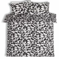Habitat Cotton Bark Print Black & Grey Bedding Set - Double -Habitat Sales Store 4095798 R Z002A