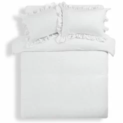 Habitat Cotton 180TC Leaf Matelasse White Bedding - Double -Habitat Sales Store 4096429 R Z002A