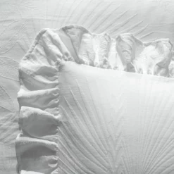 Habitat Cotton 180TC Leaf Matelasse White Bedding - Double -Habitat Sales Store 4096429 R Z003A