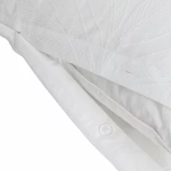Habitat Cotton 180TC Leaf Matelasse White Bedding - Double -Habitat Sales Store 4096429 R Z004A