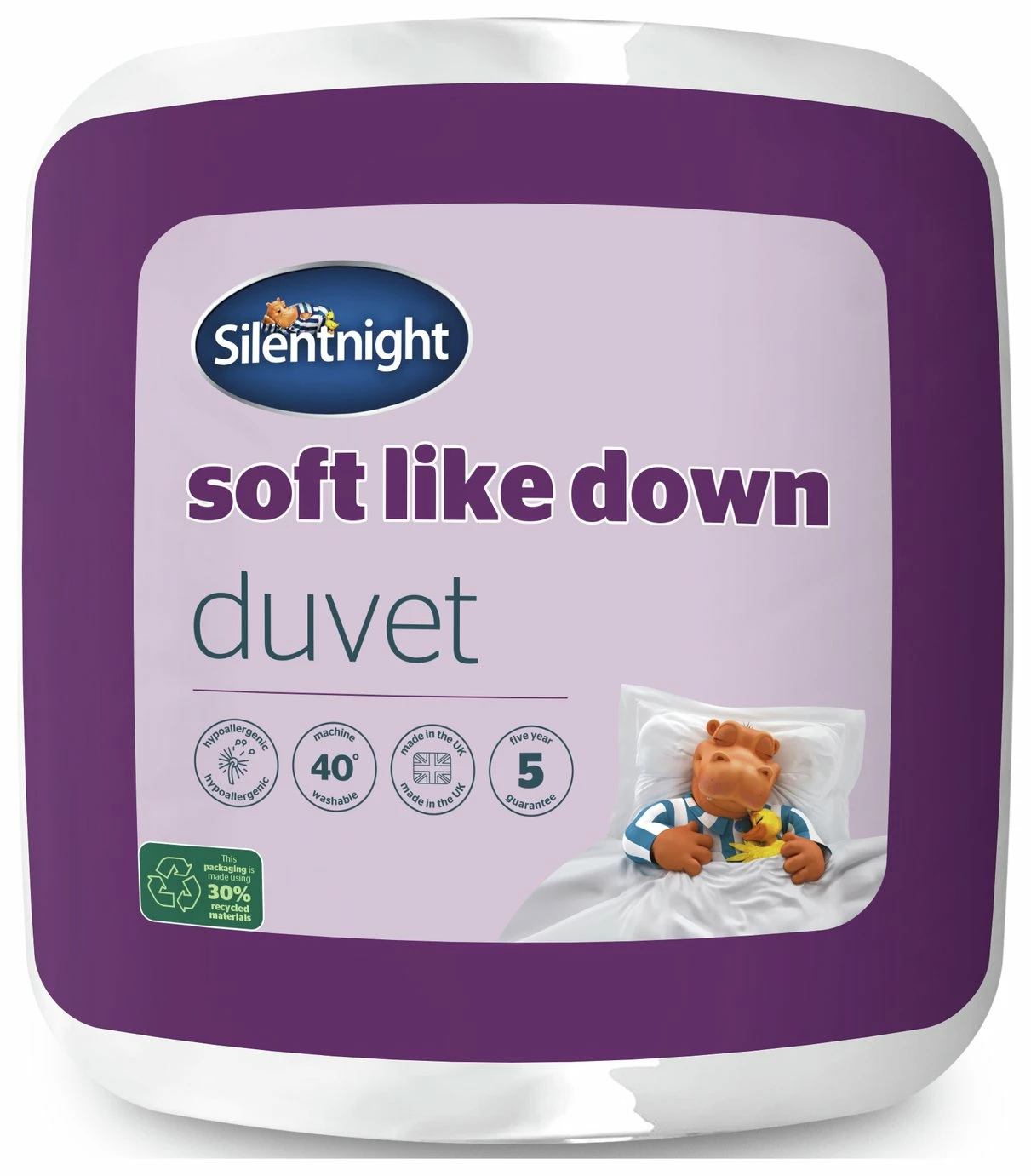 Silentnight Soft Like Down 13.5 Tog Duvet - Single 1 Silentnight Soft Like Down 13.5 Tog Duvet - Single