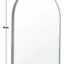 Habitat Arch Metal Wall Mirror - Black - 45x60cm 7 Habitat Arch Metal Wall Mirror - Black - 45x60cm -Habitat Sales Store 4460608 R E011