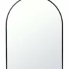 Habitat Arch Metal Wall Mirror - Black - 45x60cm