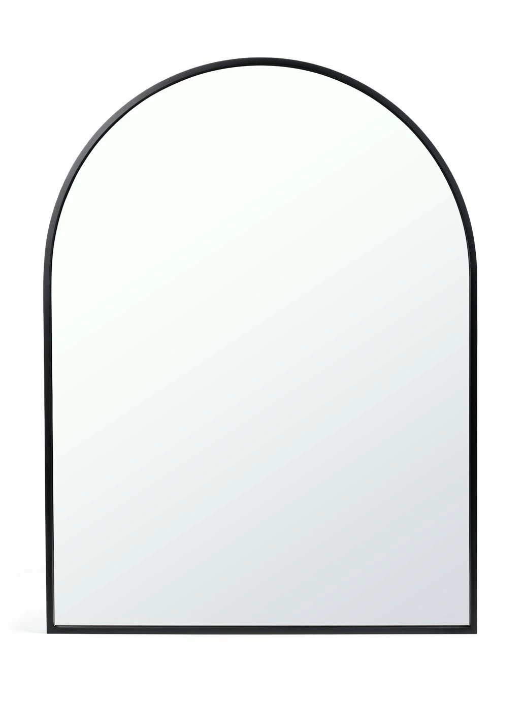 Habitat Arch Metal Wall Mirror - Black - 45x60cm 1 Habitat Arch Metal Wall Mirror - Black - 45x60cm