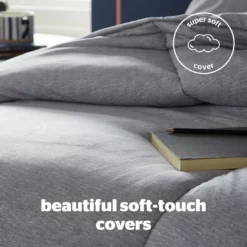 Silentnight Coverless 10.5Tog Grey Duvet & Pillowcase-Single 13 Silentnight Coverless 10.5Tog Grey Duvet & Pillowcase-Single -Habitat Sales Store 4468624 R Z004A