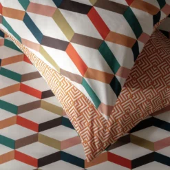 Habitat Geometric ZigZag Multicolour Bedding Set - Single -Habitat Sales Store 4529257 R Z002C