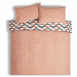 Habitat Geometric ZigZag Multicolour Bedding Set - Single -Habitat Sales Store 4529257 R Z003A