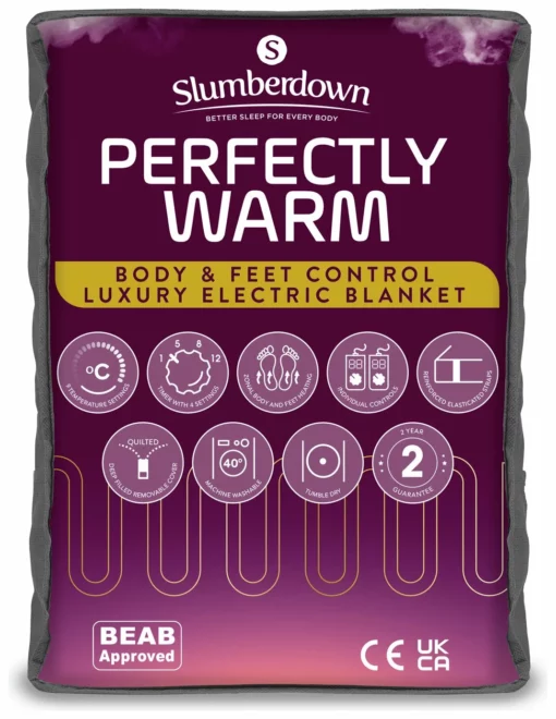 Slumberdown Perfeclty Warm Luxury Electric Blanket-Superking 7 Slumberdown Perfeclty Warm Luxury Electric Blanket-Superking -Habitat Sales Store 4632113 R Z001A