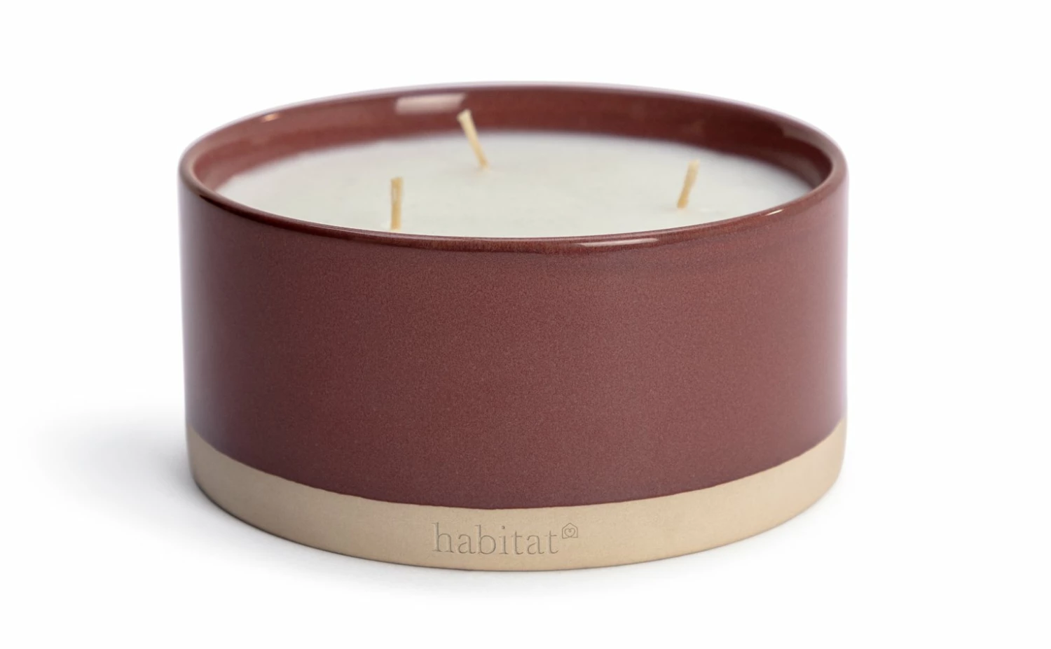 Habitat Large Ceramic Candle - Patchouli & Plum 1 Habitat Large Ceramic Candle - Patchouli & Plum