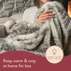 Dreamland Luxury Faux Fur Heated Throw - Large 11 Dreamland Luxury Faux Fur Heated Throw - Large -Habitat Sales Store 4669911 R Z003A