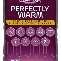 Slumberdown Perfectly Warm Luxury Electric Blanket-King Dual
