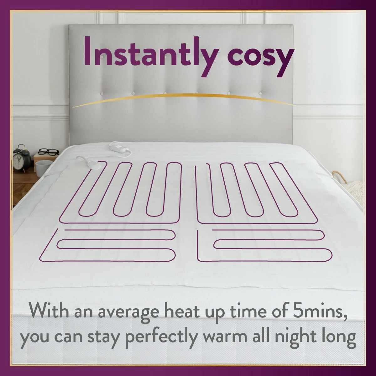 Slumberdown Perfectly Warm Luxury Electric Blanket-King Dual 8 Slumberdown Perfectly Warm Luxury Electric Blanket-King Dual - Image 8