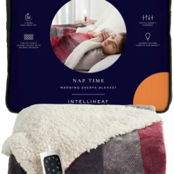 Dreamland Sherpa Tartan Reversible Overblanket -Habitat Sales Store 4883333 R Z002A