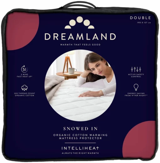 Dreamland Organic Cotton Warming Mattress Protector-Double 1 Dreamland Organic Cotton Warming Mattress Protector-Double -Habitat Sales Store 4886299 R Z001A