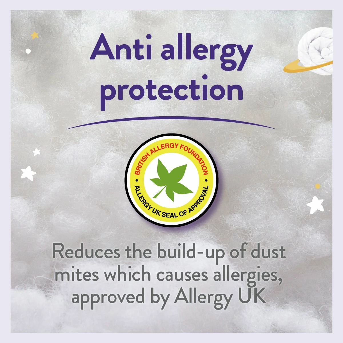 Slumberdown Soft Touch Anti Allergy 4 Tog Kids Duvet-Toddler 12 Slumberdown Soft Touch Anti Allergy 4 Tog Kids Duvet-Toddler - Image 12