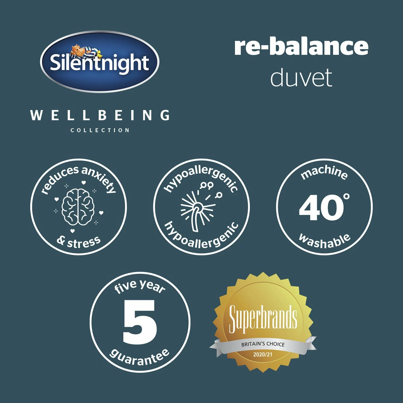 Silentnight Rebalance Stress Relieving 10.5 Tog Duvet 8 Silentnight Rebalance Stress Relieving 10.5 Tog Duvet - Image 8