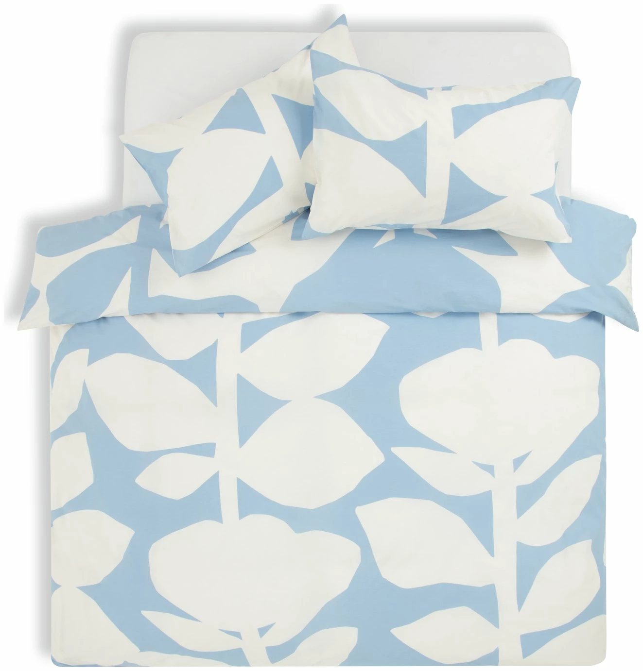 Habitat 180TC Abstract Floral Blue Bedding Set - Single 3 Habitat 180TC Abstract Floral Blue Bedding Set - Single - Image 3