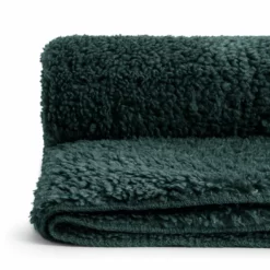 Habitat Faux Shearling Throw - Green - 125X150cm 9 Habitat Faux Shearling Throw - Green - 125X150cm -Habitat Sales Store 5796261 R Z002A