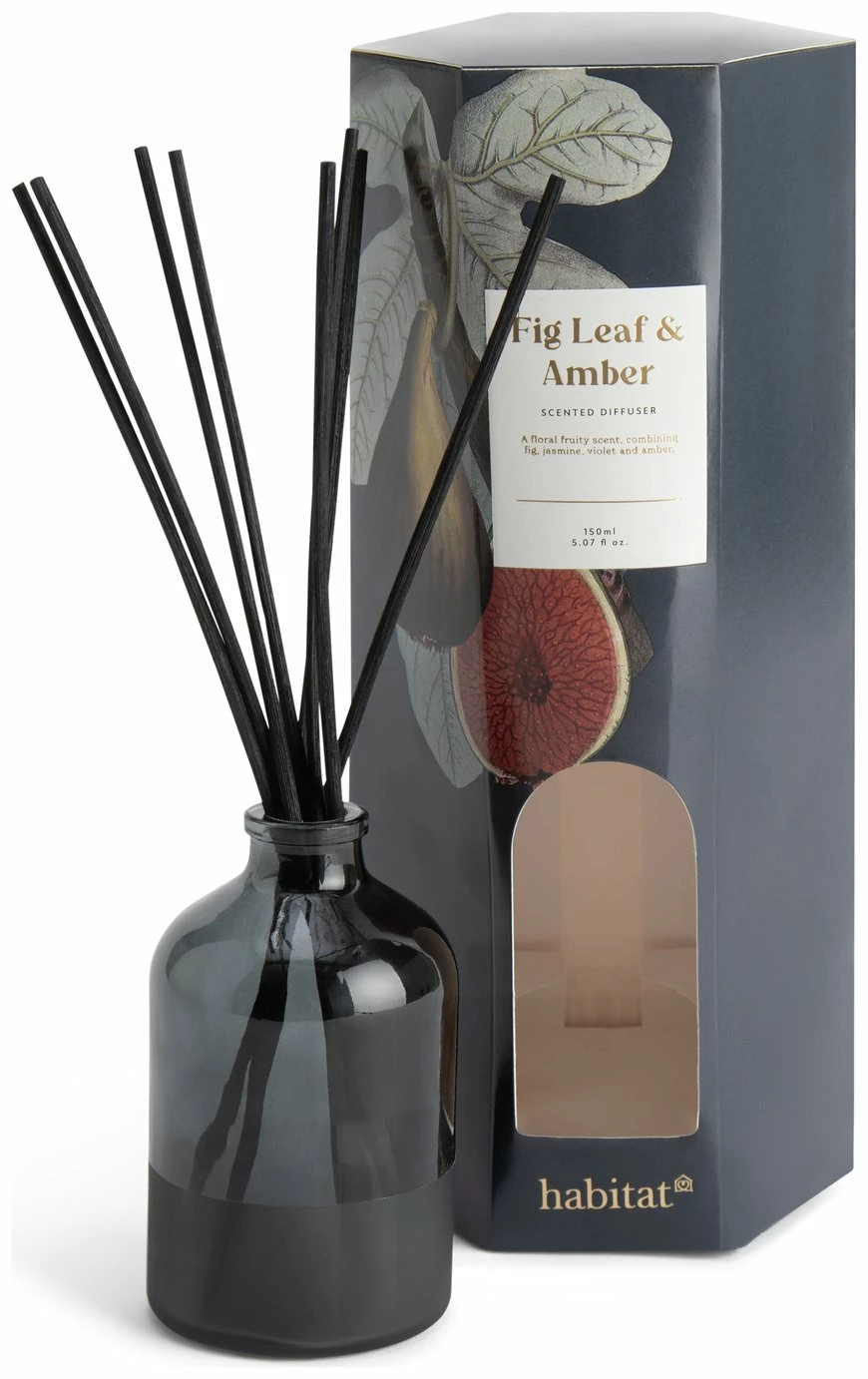 Habitat 150ml Scented Diffuser - Fig Leaf & Amber 1 Habitat 150ml Scented Diffuser - Fig Leaf & Amber